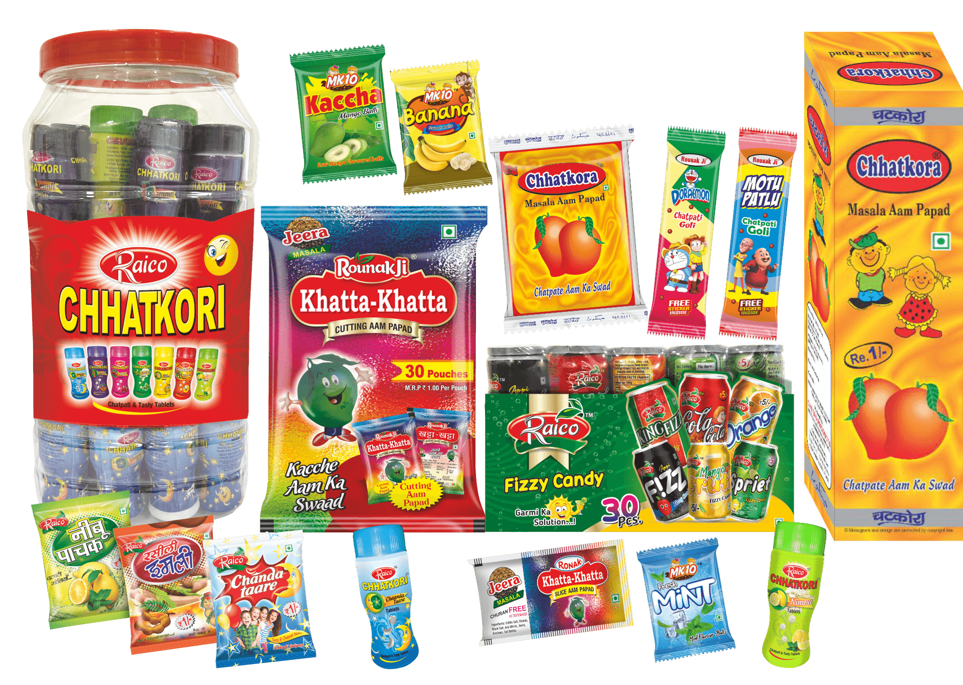 Products of Ronak and Raico Foods