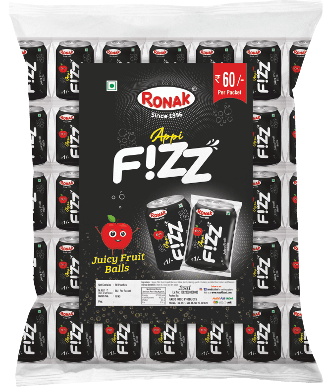Ronak Appi Fizz Fruit Balls 60pc (Re 1)