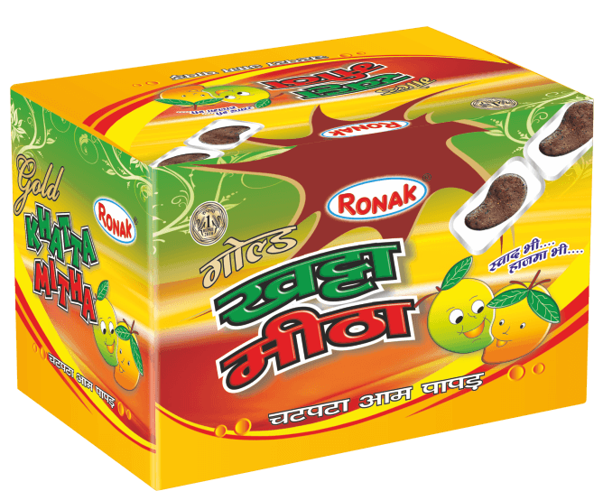 Ronak Gold Khatta Meetha Aam Papad 150pc (Re 1)
