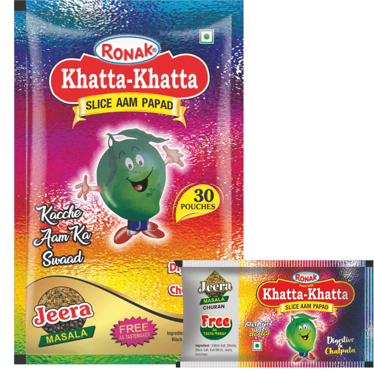 Ronak Khatta Khatta Slice Aam Papad 30pc (Re 1)